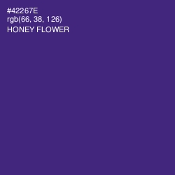 #42267E - Honey Flower Color Image
